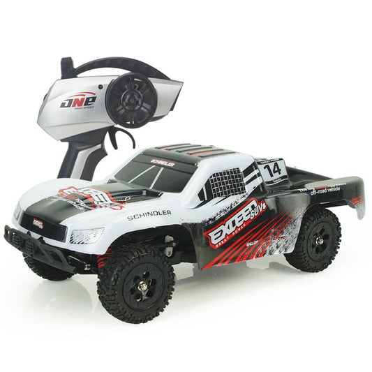 1:12 Scale 2.4Ghz 4WD Electric High Speed Off-Road Truck RTR RC Remote Controlled Car Crawler Offroad Buggy R/C (White)