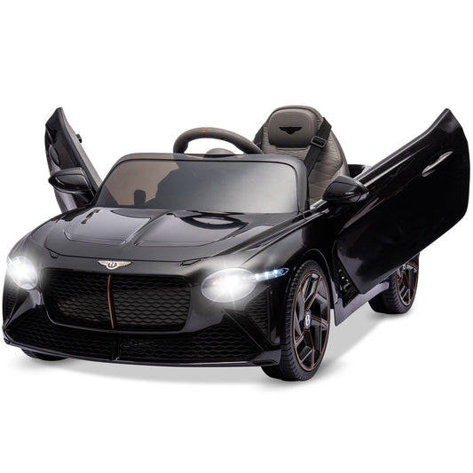 12V Ride on Toy Car, Licensed Bentley Electric Car, Remote Control, 2 Speeds, Kids Cars to Drive Battery Powered Wheels