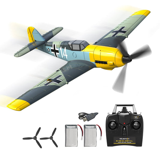 2.4Ghz 4 Channel Remote Control Airplane BF109 Fighter EPP Foam RC Plane Glider Ready to Fly Aircraft with Propeller Saver