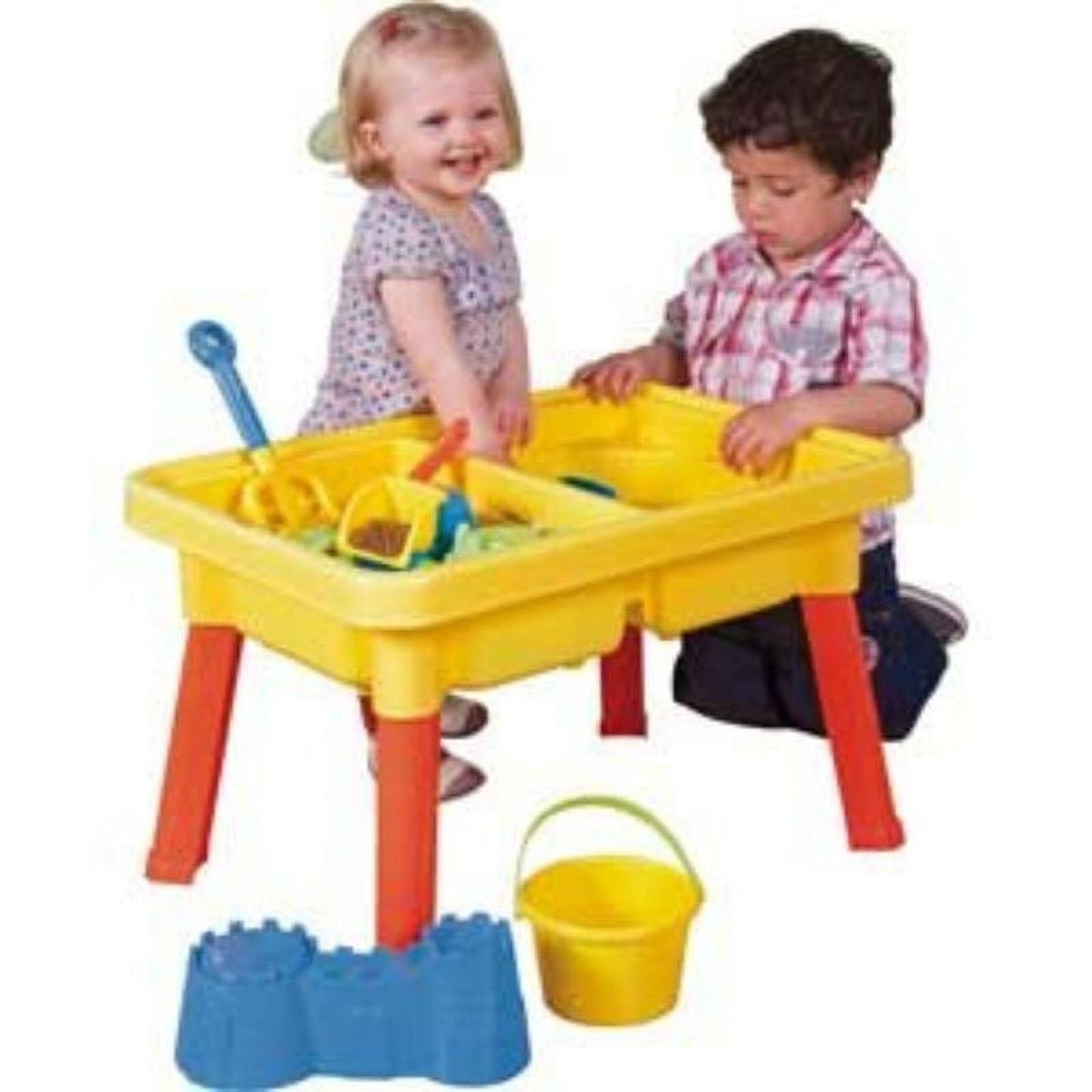 23'Sandbox Castle 2-In-1 Sand And Water Table Beach Play Set For Kids