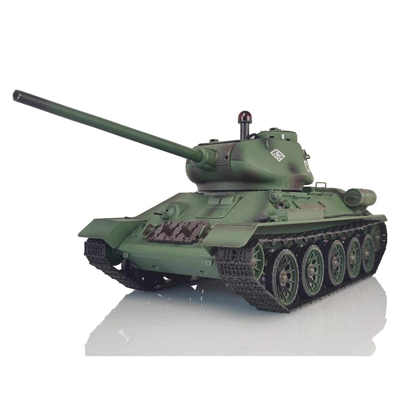 2.4G Henglong 1/16 Scale TK7.0 Plastic Ver Soviet T34-85 RTR Remote Control Tank Model 3909 Plastic Tracks Sprockets Idlers Road Wheels Driving Gearbox