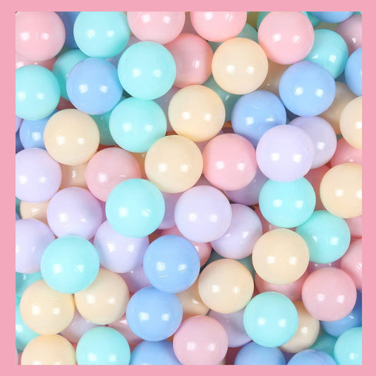 100 Ball - 5 Pit Balls Non-Toxic Free BPA Soft Plastic Balls
