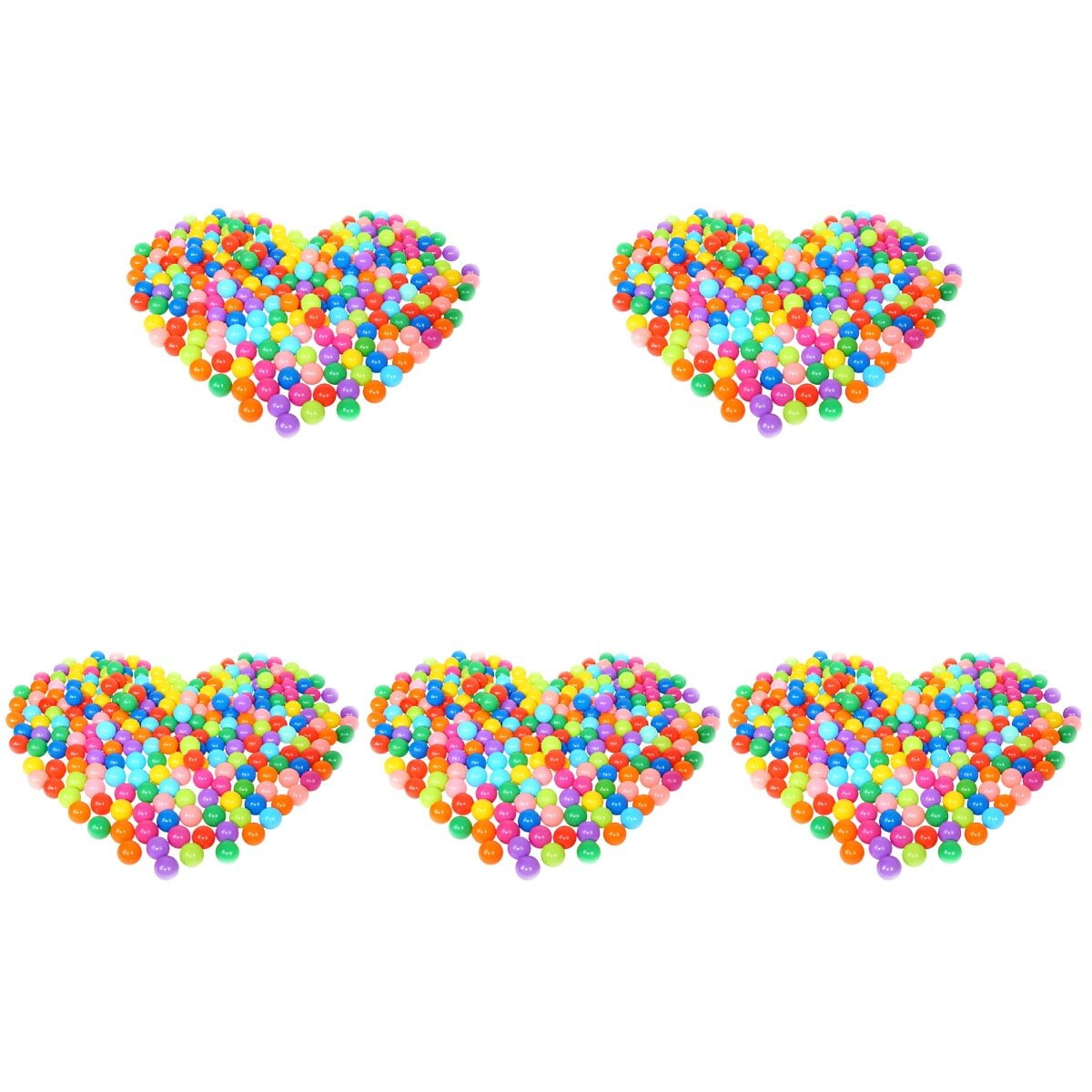 500Pcs Ball Pit Balls for Toddlers Crush Proof Plastic Ball for Ball Pit Children's Toy Balls Pearl Ocean Balls, 2.2inches