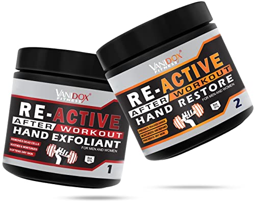 VANIDOX Sport Hands Scrub and Restore - Removes Dead Cells, Moisturizes, and Prevents Dry Skin 8 Fl Oz (Pack of 2)