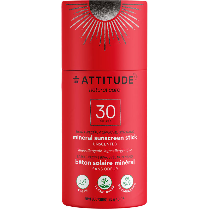 Attitude Sunscreen Stick - SPF 30 - unscented