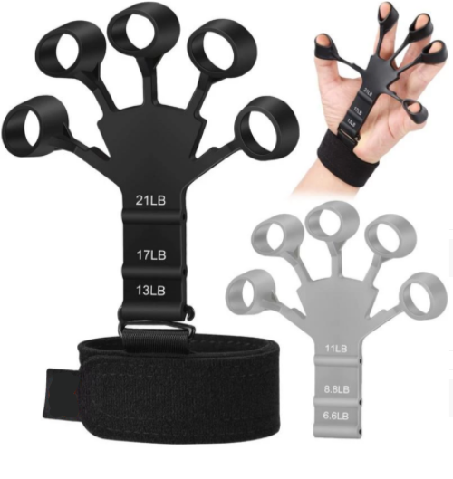 "Finger Strength Trainer: Silicone Grip Stretcher"