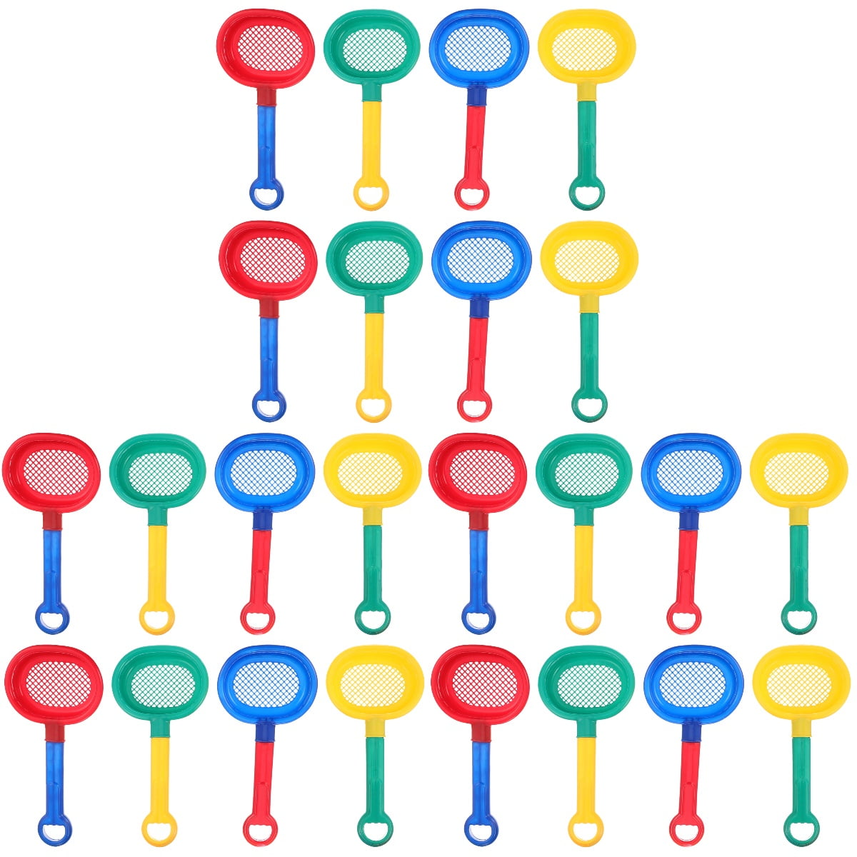 24 Pcs Beach Toy Kids Outdoir Toys for Sand Sifter Shovel Tools Sieve Child Pp