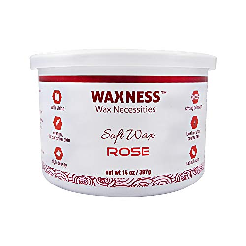 Wax Necessities Waxness Creamy Soft Wax Rose 14 Ounces