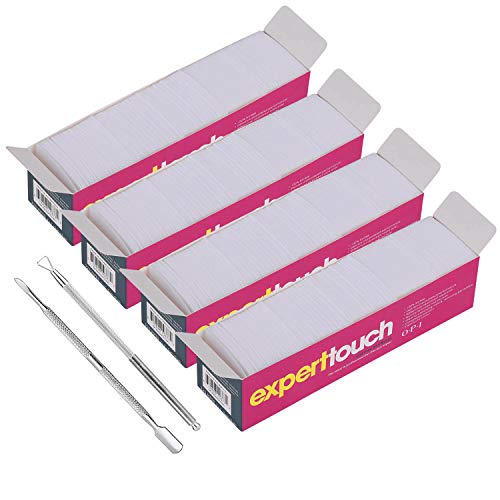 1300 pcs Lint Free Nail Art Gel Polish Remover Cotton Pad Nail Wipe With 2 Pcs Cuticle Double Head Pusher Remover Tool
