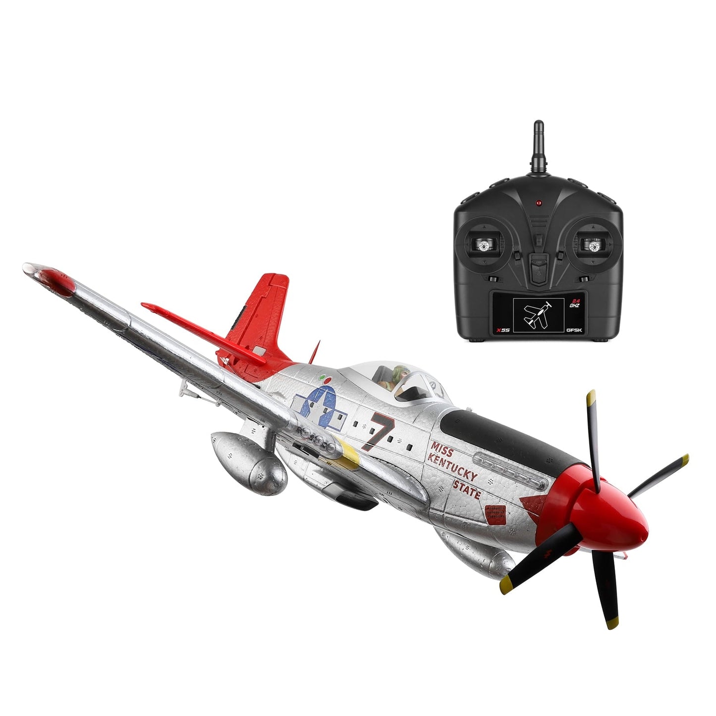 4CH RC P51 Fighter Airplane With Brushless Motor For WLtoys XK A280 Series