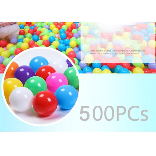 500Pcs Ball Pit Balls Funny Long Life Span Plastic Boys Girls Mixed Colors Ocean Balls Pool Accessories
