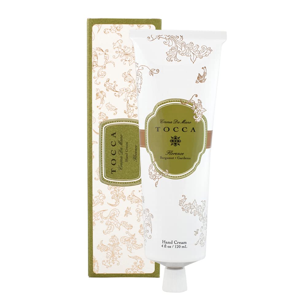 Tocca Crema de Mano Luxe, Florence Hand Cream, 4 oz - Bergamot, Pear, Gardenia - Moisturizing, Quick Absorbing