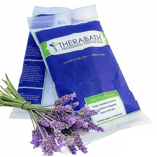 Therabath Paraffin Wax Refill - Thermotherapy - Use to Relieve Arthritis Discomfort, Stiff Muscles, & Dry Skin - For Hands, Feet, Body - Deeply Hydrates & Protects - Made in USA, 4 lb Lavender Harmony