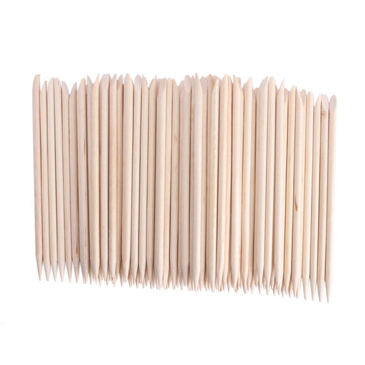 AHIER 50PCS/150PCS/500PCS/1000PCS Nail Art Orange Wood Sticks Cuticle Pusher Remover Manicure Pedicure Tool 110mm (1000P)