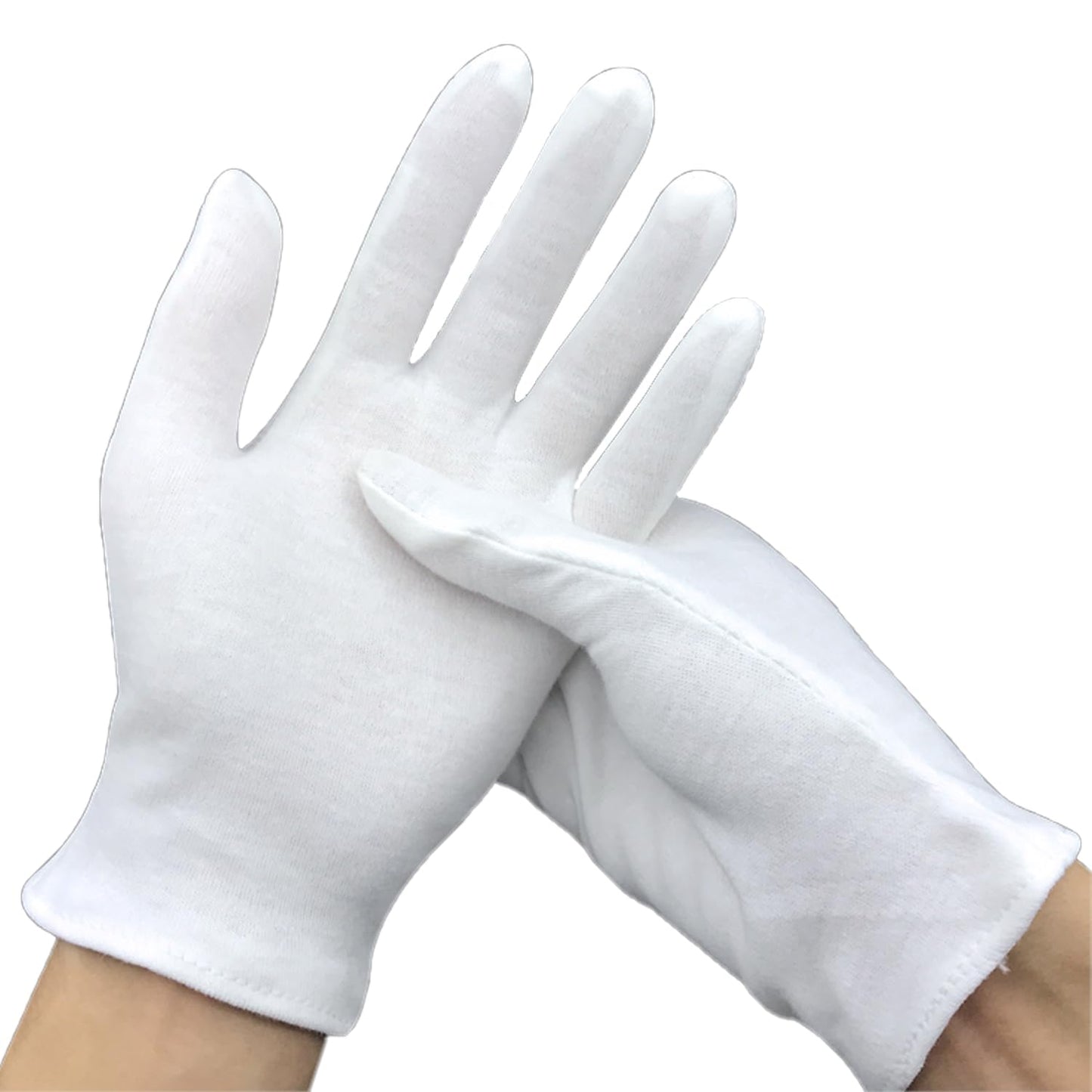 24Pcs White Cotton Gloves for Dry Hands Kids Eczema Gloves Overnight Moisturizing Gloves for Women Cosmetic
