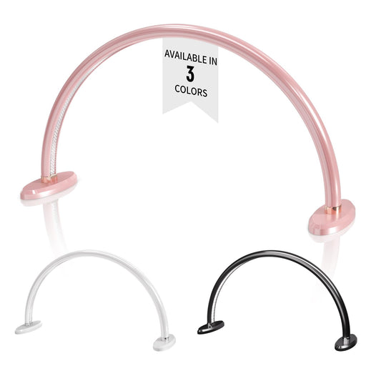 welltell Half-Moon Nails Desk Lamp for Personal Use, Led Light for Nails, Led Manicure Desk Lamp, Manicure Light, Led Nails Lamp, Arch lamp for nails16.3 Lx4.7 Wx8.9 H (Pink)