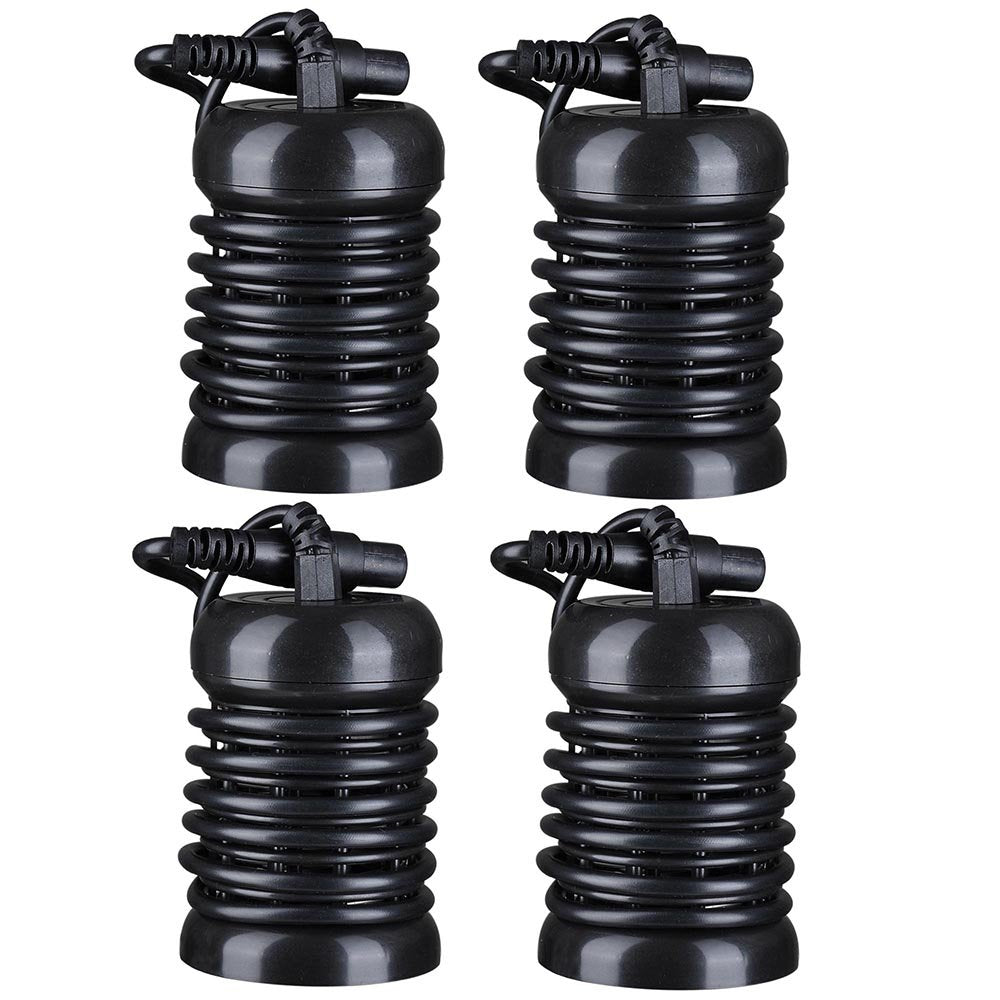 AW 4 Pack Round Arrays for Ionic Detox Foot Bath Spa Cleanse Machine Replacement Array Accessory Black