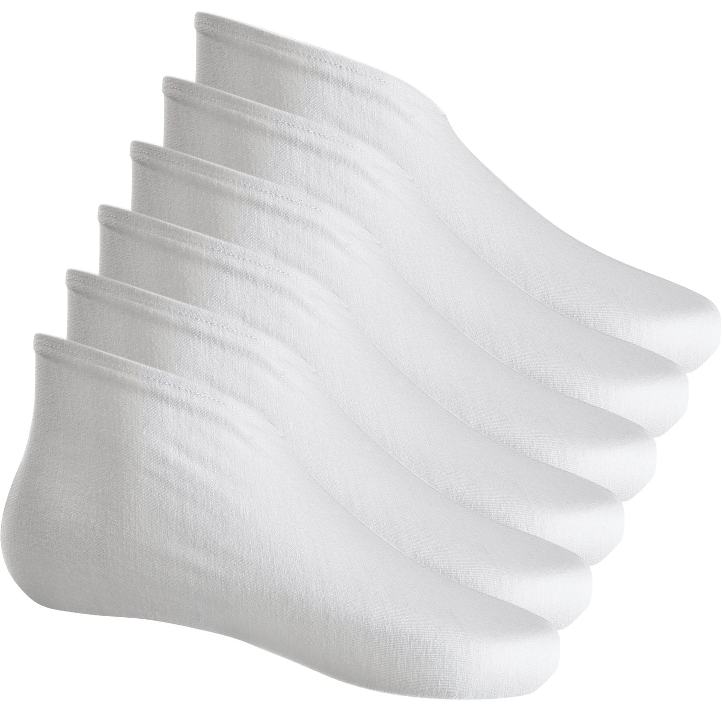 3 Pairs Cotton Moisturizing Socks Cosmetic Therapy Socks Lotion Socks Spa Overnight Absorbing Socks for Dry Cracked Feet White Moisture Enhancing Socks for Women and Men