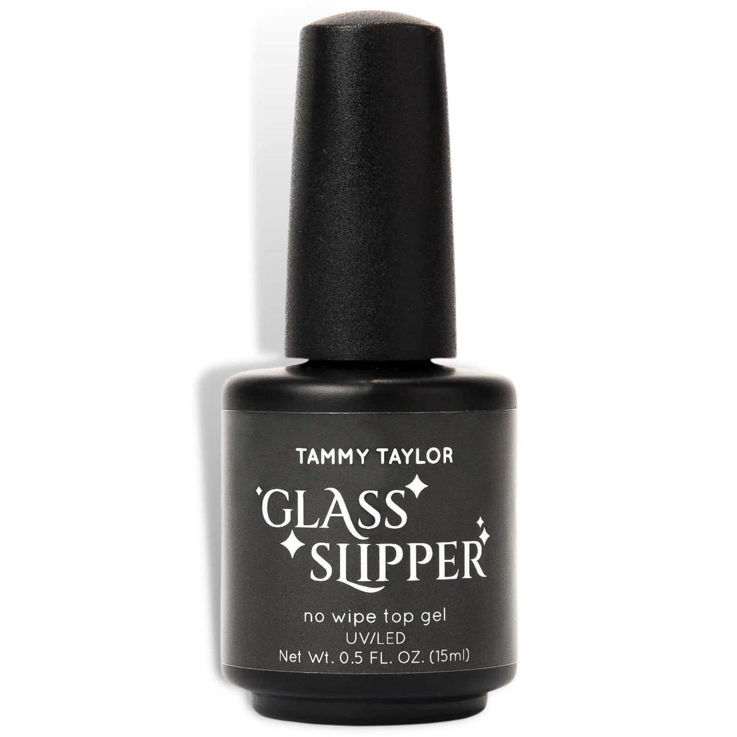 Tammy Taylor Glass Slipper Gel Top Coat | No Wipe, Quick Dry Clear Coat with a Glossy Finish | Professional Non Yellowing + Fast Bond | For Blooming Gel & Acrylic Nail Polish | UV/LED Cure