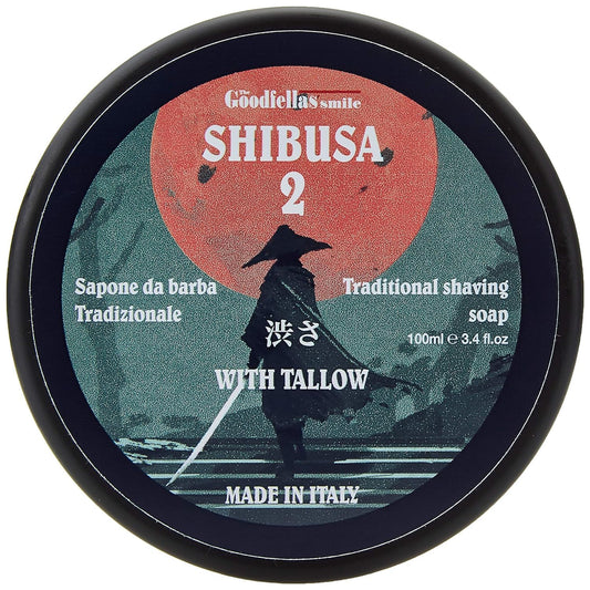 The Goodfellas' Smile, Luxury Shaving Soap with Tallow, Formulated for Use with A Shaving Brush, Made in Italy (SHIBUSA 2)