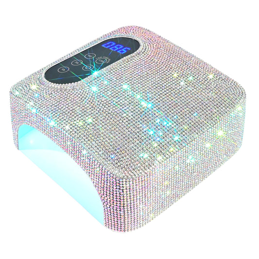 72W Cordless Led Nail Lamp, Rechargeable Nail Dryer, Portable Gel UV Led Nail Light with 4 Timer Setting Sensor, Professional Gel Nail Lights Nail Art Manicure Tools for Home and Salon