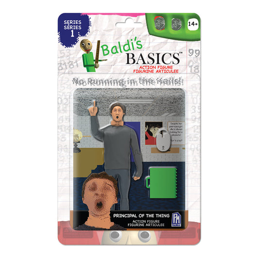 BALDI'S BASICS - Principal Action Figure (5" Tall Posable Figure w/ 2 Accessories, Series 1)