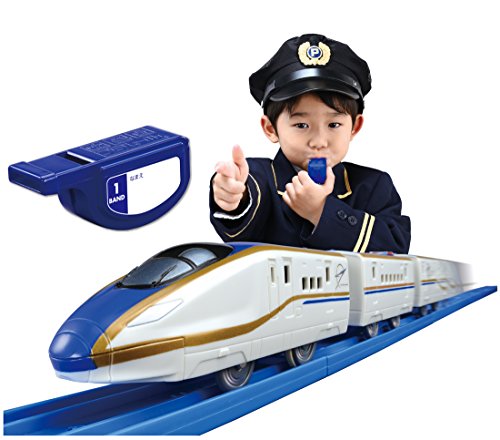 Takara Tomy Plarail Whistle Controller & E7 Series Hokuriku Shinkansen Kagayaki