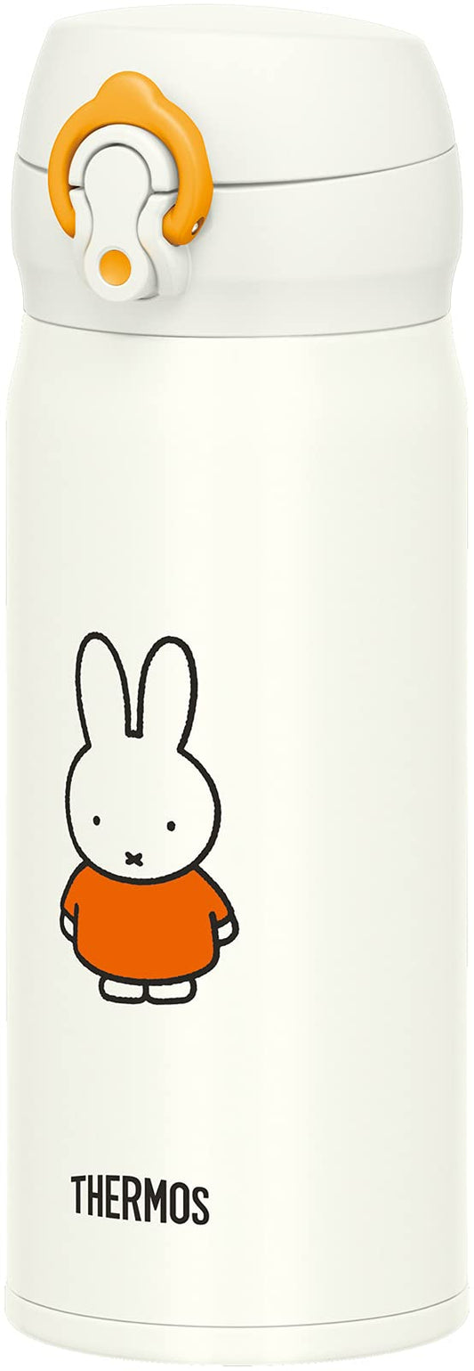 Thermos Vacuum Insulated Water Bottle 400ml Miffy White/Orange JNL-404B