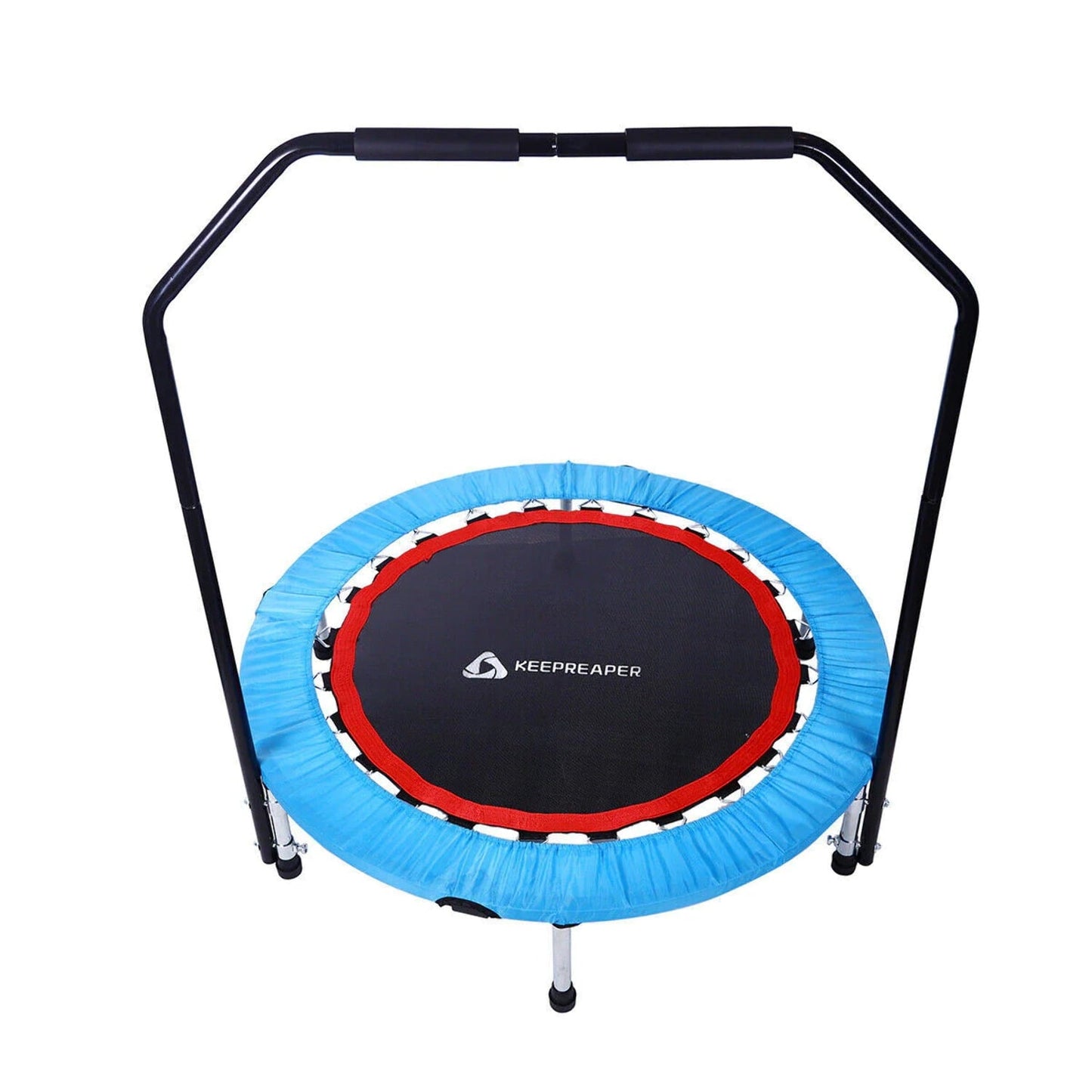 40' Fitness Handrail Trampoline Adults Kid Jumping Exercise Aerobic Bouncer