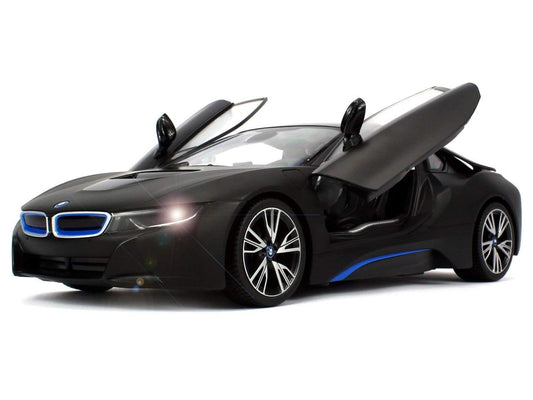 1:14 Scale Electric Remote Control Car with Open Doors RC Car Model Vehicle for Kids Boys Gift Black