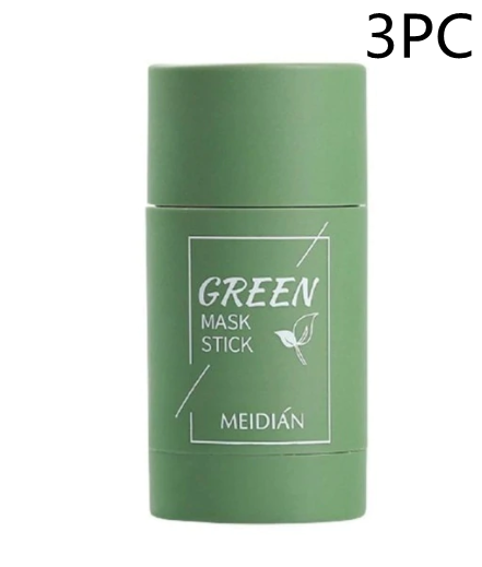 "Green Tea Clay Stick: Oil Control & Anti-Acne Care"