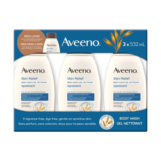 Aveeno Skin Relief Body Wash 532 mL, 3-count